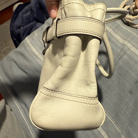 Coach Leather Shoulder Bag White Small - Picture 11 of 11